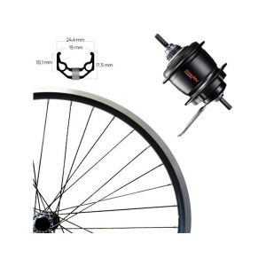 Roland ZAC 19 19-622 28" Hinterrad (36 Loch | Nexus 8 Nabe (schwarz)