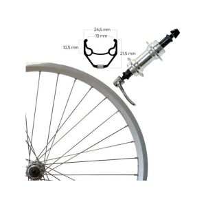 Roland ZAC 2000 Hinterrad (28“ | Alunabe | FW-SSP | silber)