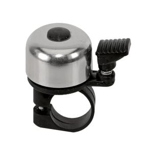Messingschlager Mini Alu Fahrradklingel (metrische Schraube | silber)