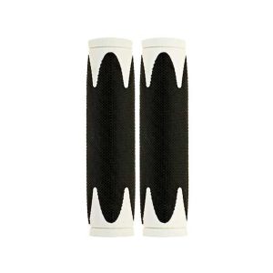 Messingschlager D2 Fahrradgriffe (130mm | schwarz / weiß)