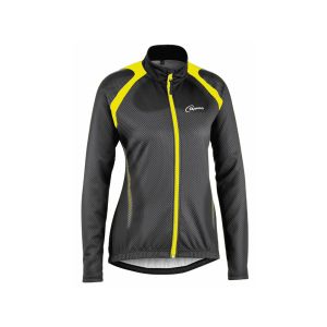 Gonso Levette V2 Langarm Fahrradtrikot Damen (schwarz / gelb)