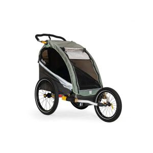 Burley D`Lite X Kinderanhänger (Single | salbeigrün / anthrazitgrau)