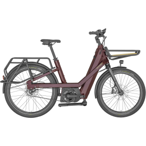 Bergamont E-Cargoville Bakery Elite E-Lastenfahrrad (26" | 625Wh | bonbonrot)-54 cm