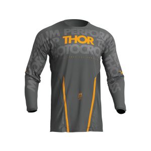 Thor Pulse Mono Fahrradtrikot Herren (grau / gelb)-3XL