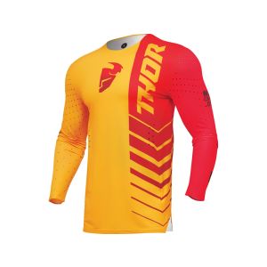 Thor Prime Analog Fahrradtrikot Herren (rot / gelb)-3XL