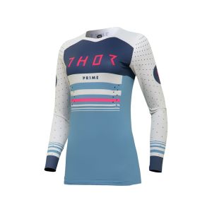Thor Prime Blaze Fahrradtrikot Damen (blau / weiß)-XL