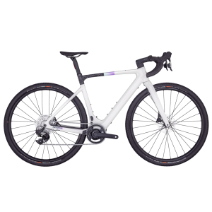 Scott Contessa Solace Gravel eRIDE 15 Rennrad E-Bike (28" | 360Wh | beluga grey / terrazzo black)-56 cm