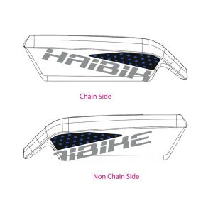 Haibike Akkugehäusedekor Xduro (2018 | HB-S15 platin blau + schwarz Bosch)