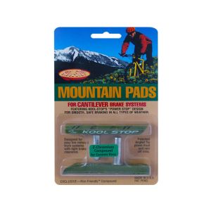 Kool-Stop Canti MTB contoured Bremsschuh (C1 ceramik | rot / grün)