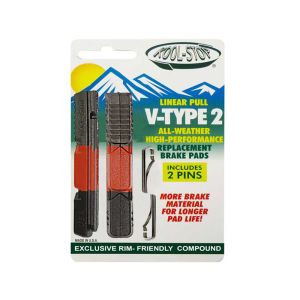 Kool-Stop V-Brake Bremsgummi R16 für H12 (schwarz / rot / grau)