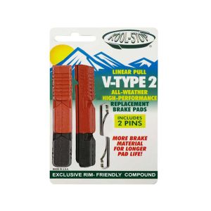 Kool-Stop V-Brake Bremsgummi R16 für H12 (schwarz / rot)