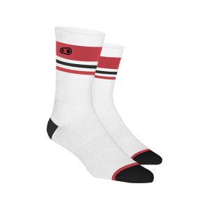 Crankbrothers Icon MTB Fahrradsocken (weiß / rot)-42-46