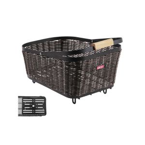 Unix Baldo Universal Hinterradkorb (geflochten | schwarz / braun)