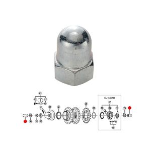 Shimano Hinterrad Hutmutter für Nexus 7 / Nexus 8