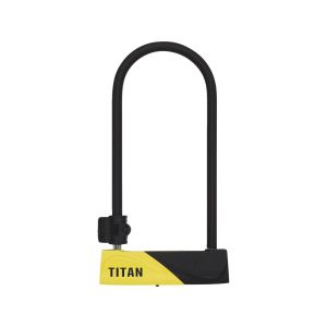 Auvray Bügelschloss, U Titan Bügelschloss (schwarz / gelb)