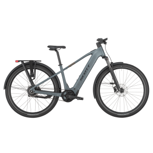 Scott Sub 10 Belt Trekking E-Bike (28" | 800Wh | hematite blue)-54 cm