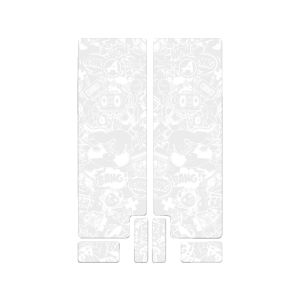 ALGIS Comic Gabelaufkleber (matt | weiß)