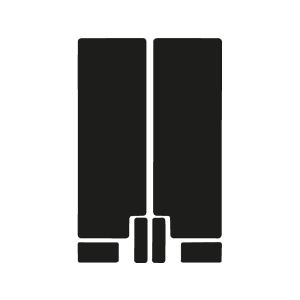 ALGIS Gabelaufkleber (glänzend | schwarz)