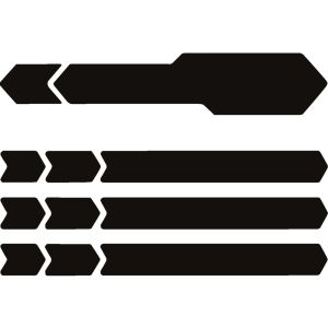 ALGIS Kettenschutzaufkleber (mattschwarz)