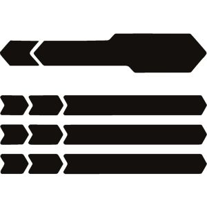 ALGIS Kettenschutzaufkleber (schwarz / gloss)