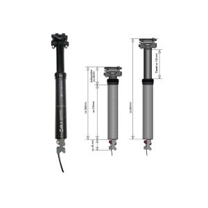 by.Schulz D.1Ri T100 Teleskopsattelstütze (Ø34,9mm | 400mm | 100mm Hub)