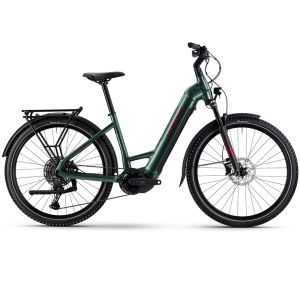 Haibike Trekking 5 Low E-Bike (27,5" | 720Wh | olive / red)-50cm