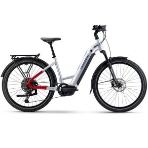 Haibike Trekking 7 Low E-Bike (27,5" | 800Wh | softgrau / rot / blau)-50cm
