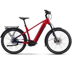 Haibike Trekking 9 ABS High E-Bike (27,5" | 800Wh | dynamitrot / blau)-55cm
