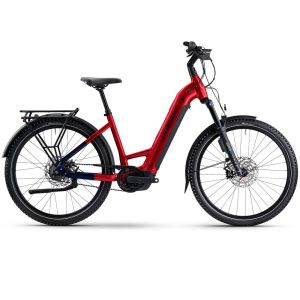 Haibike Trekking 9 ABS Low E-Bike (27,5" | 800Wh | dynamitrot / blau)-50cm