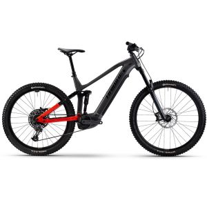 Haibike AllMtn 4 Fully MTB E-Bike (29" | 800Wh | silber / rot / schwarz)-49cm