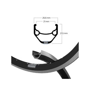 Ryde ZAC 421 21-622 Felge (32 Loch | VL 8.5 mm | schwarz)