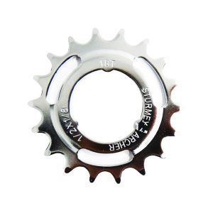 SunRace Steckkranz (18 Zähne | 1/2"x1/8" | gekröpft)