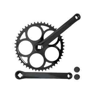 Messingschlager Kurbelsatz (46 Zähne | schwarz)