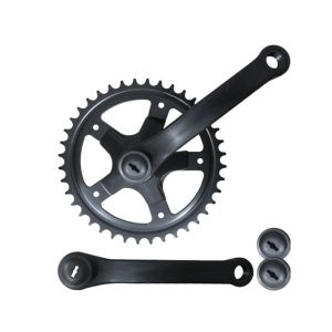 Messingschlager Kurbelsatz (127mm | 36 Zähne | schwarz)