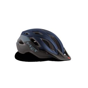 MET Crossover Fahrradhelm (schwarz / blau)