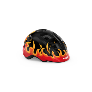 MET Hooray Fahrradhelm für Kinder (Black Flames)