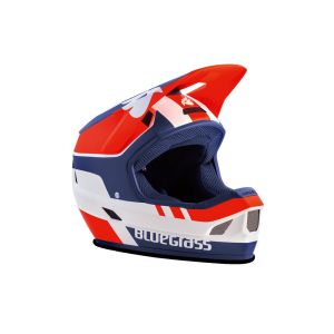 Bluegrass Legit Fahrradhelm (weiß / rot / blau)