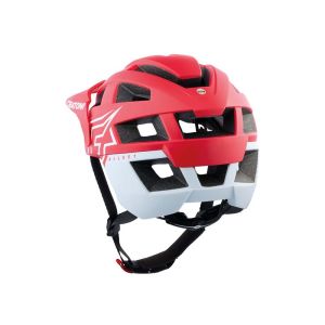 Cratoni AllSet Pro Fahrradhelm (rot / mattweiß)