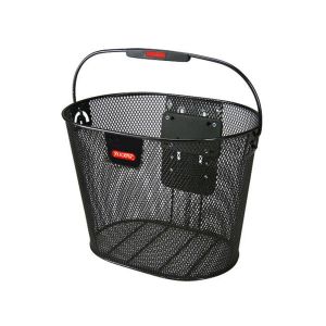 Asista KlickFix Oval Plus Vorderradkorb (schwarz)