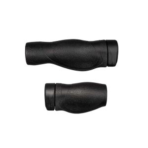 Herrmans Clik Comfort Fahrradgriffe (schwarz | 123/90mm | Ø22mm | Paar)