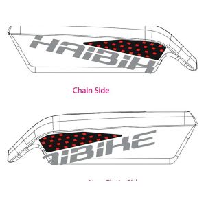 Haibike Akkugehäusedekor Sduro / Xduro (2018 | HB-S08 rot + schwarz glossy Bosch)