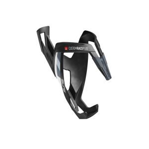 Elite CustomRacePlus Trinkflaschenhalter (Elastomer-Gummi | mattschwarz / weiß)