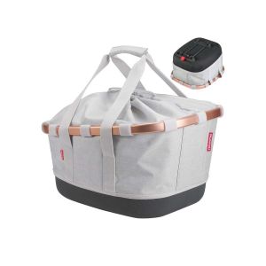 KLICKfix Bikebasket GT Hinterradtasche (twist sky rose | 21 Liter | Racktime)