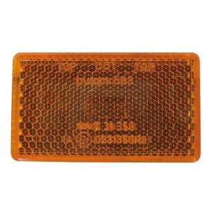 b&m Rückstrahler (seitlich | eckig | für Starrgabel | orange)