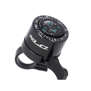 XLC DD-M36 Mini Fahrradklingel mit Kompass (schwarz)