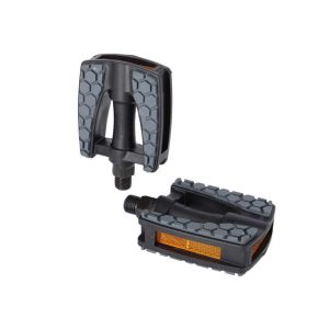 XLC PD-C15 Fahrradpedale Kinder (schwarz / grau | 9/16" | Reflektor)