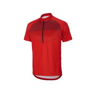 Ziener Cadmin Fahrradtrikot Herren (rot / schwarz)