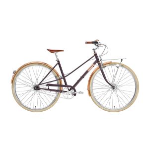 Creme Caferacer Doppio City Fahrrad Damen (28“ | pinot noir)-52 cm