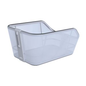 Basil Cento WSL Hinterradkorb (46 x 34 x 25.5cm | blau / silber)