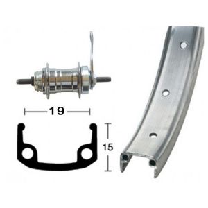 Diverse Hinterrad 12 1/2"203-19RB-Nabe 16L